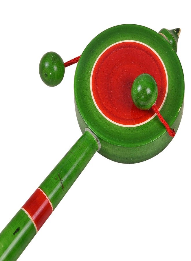Smartcraft Toddler 'Make In India" Plate Rattle, Wooden Rattle Hand Drum Kids Toy- Multicolor - Image 3